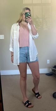 Crisp White Button Down Shirt