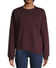 All Saints Leti Able Cotton Sweatshirt: Burgundy