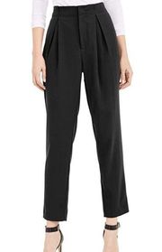 NWT Bar III Front Pleat High Rise Black Pants 12