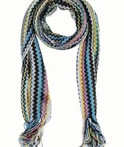 striped zigzag Scarf multicolored