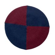 INC International Concepts Burgundy and Navy Colorblock Beret