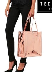 Ted Baker Shopper Tote I'm Rose Gold