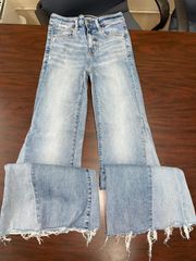 Next Level Stretch Festival Flare Denim Jeans Size 0