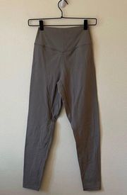 Gray High Waisted Comfortable Athletic Leggings Pants Medium