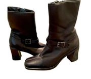 Nine West Black Leather Boots LSHE002