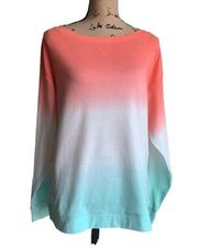 Splendid Watermelon Mint Ombré Pullover Top