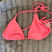 ☘️ 5/$15 Forever 21 Coral String Bikini Top Size Medium