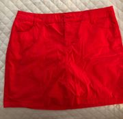 red  skort