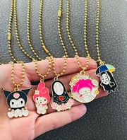 Menhera Kei Kawaii Lolita Necklace Button Set