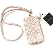 Nanette Lepore Lanyard Essentials Case Pouch Blush Daisy