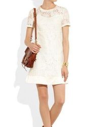 𝅺marc BY MARC JACOBS Lily satin-trimmed lace dress