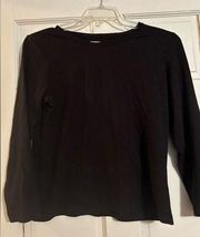 Women’s black long sleeved Dress Barn tee