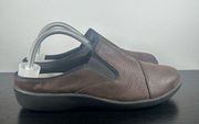 Clarks Brown Leather Mules Women's size 10