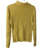 Chadwicks Yellow Long Sleeve Turtleneck Sz L