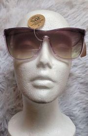 FRYE & CO Womens Reflective Translucent Frame Sunglasses Purple New