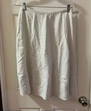 Hilliard & Hanson White Embroidered Midi Skirt 6