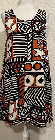 Mood Vintage 90s Geometrical Art Tank Dress