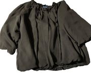 Simply Vera Vera WangSheer material ruched blazer jacket  women's size XL