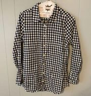 Olive & Oak Navy Checkered Buttondown Size Small