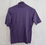 5/$25 Worthington large short sleeve women’s purple turtle neck. 122