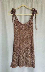 Brown Patterned Sundress Size Small