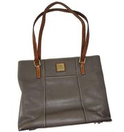 Dooney & Bourke Pebble Leather Small Lexington Shopper Tote elephant