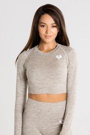 Women's Best seamless long sleeve crop top