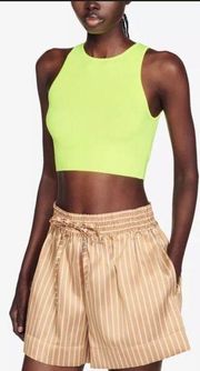 SANDRO Cropped Stretch-knit crop top