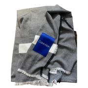 Calvin Klein Gray Scarf‎ Wrap Unisex