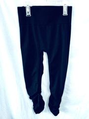 Tek Gear Scrunch Hem Black Leggings M/L