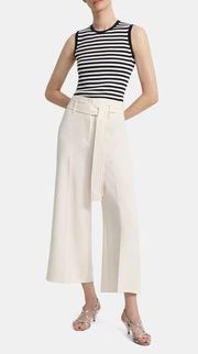 NWT Theory Belted Cropped Pant in Crepe