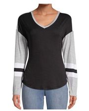 No Boundaries Varsity Colorblocked Long Sleeve T-Shirt Size XXL (19)