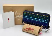 CHRISTIAN LOUBOUTIN
Caltskin Paris Panettone Spiked Zip
Around Wallet Multicolor