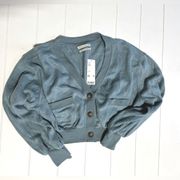 Urban Outfitters NWT  cropped soft button down cardigan size small