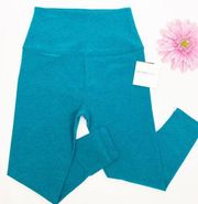 Beyond Yoga Spacedye Walk And Talk High Waisted Capri Leggings: Bay Blue Heather