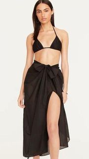 NWT J. Crew Convertible Beach Sarong Wrap Black