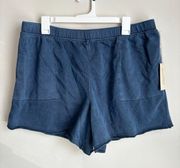 Universal Thread Women's High-Rise French Terry Pull-On Shorts Dark Blue XL  