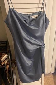 Satin Blue Dress