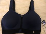 NEW Maximum Support Ladies Sports Bra Navy/black Small S 32b 34a 36aa