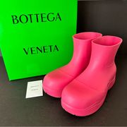 Bottega Venetta Puddle Ankle Boots Pink Size 41