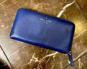 Kate spade blue wallet/clutch