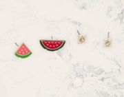 Arula Watermelon Stud Earring Set