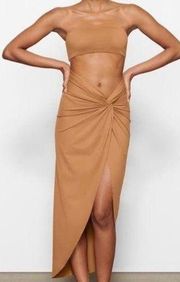 NWT Skims Swim Cover Up Sarong Skirt Almond Size 4X