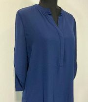 Audrey & Celine Navy Blue Blouse Women’s Size Medium