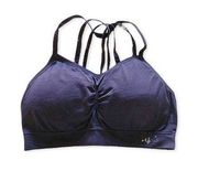 Ryka Purple Strappy Padded Sports Bra Medium