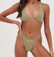 NWT Vici 4th + Reckless Large Green Bikini Bottoms