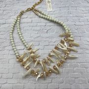 Shell Crystal Statement Necklace