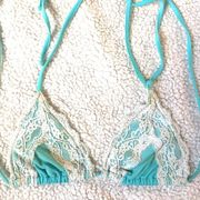 Beach Bunny Lady Lace Triangle Bikini Top