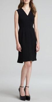 Burberry London Crepe V-Neck Sleeveless Dress Size 8