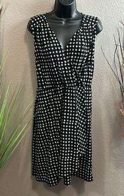 Marona | Dresses black and white wrap dress size small